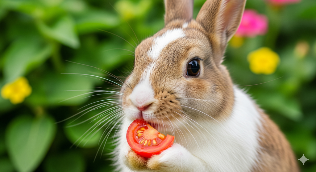 can rabbits eat tomatoes in the garden