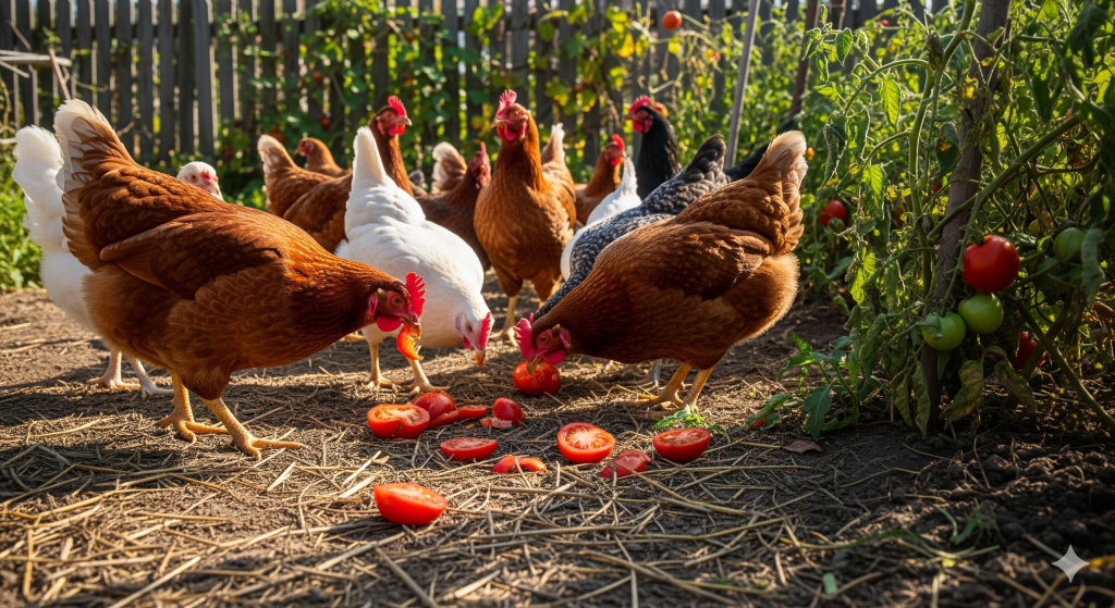 can chickens eat tomatoes