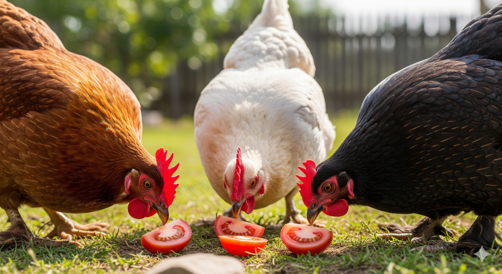 can chickens have tomatoes everyday