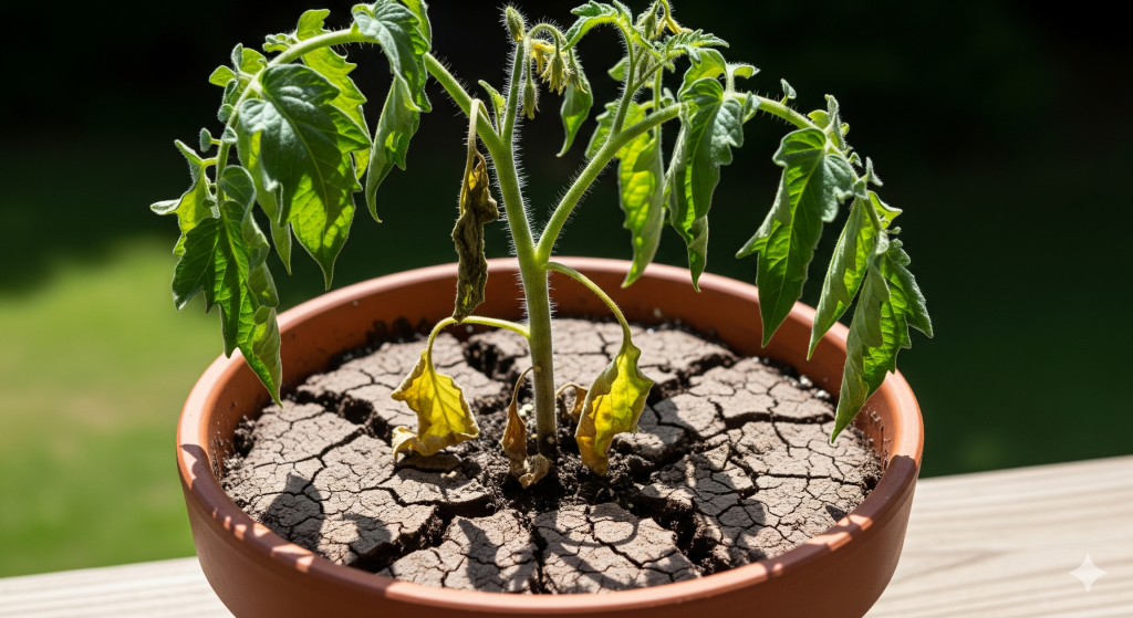 Signs of Underwatering Tomato Plants