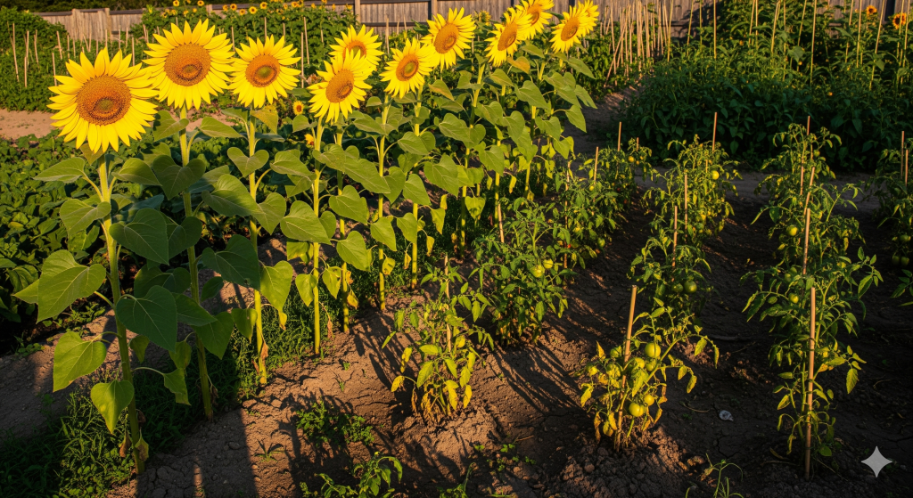Can You Plant Sunflowers and Tomatoes Together?